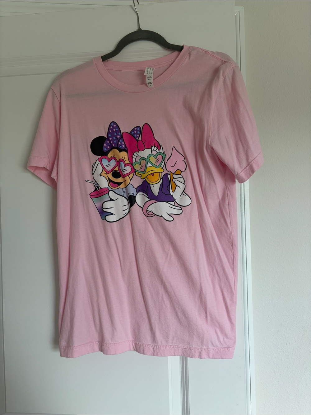 Pink Minnie & Daisy Graphic Kids T‑Shirt